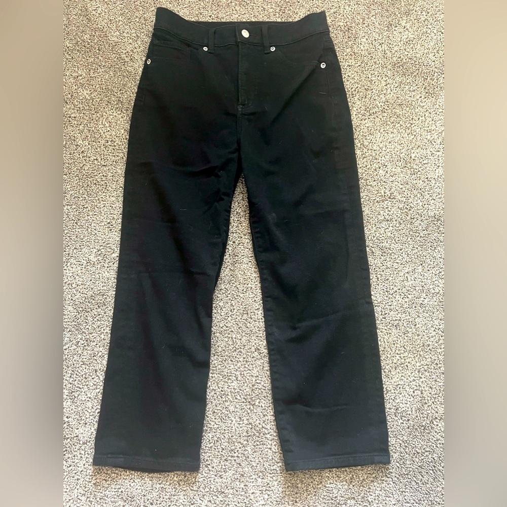 Express wide leg high waisted black jeans